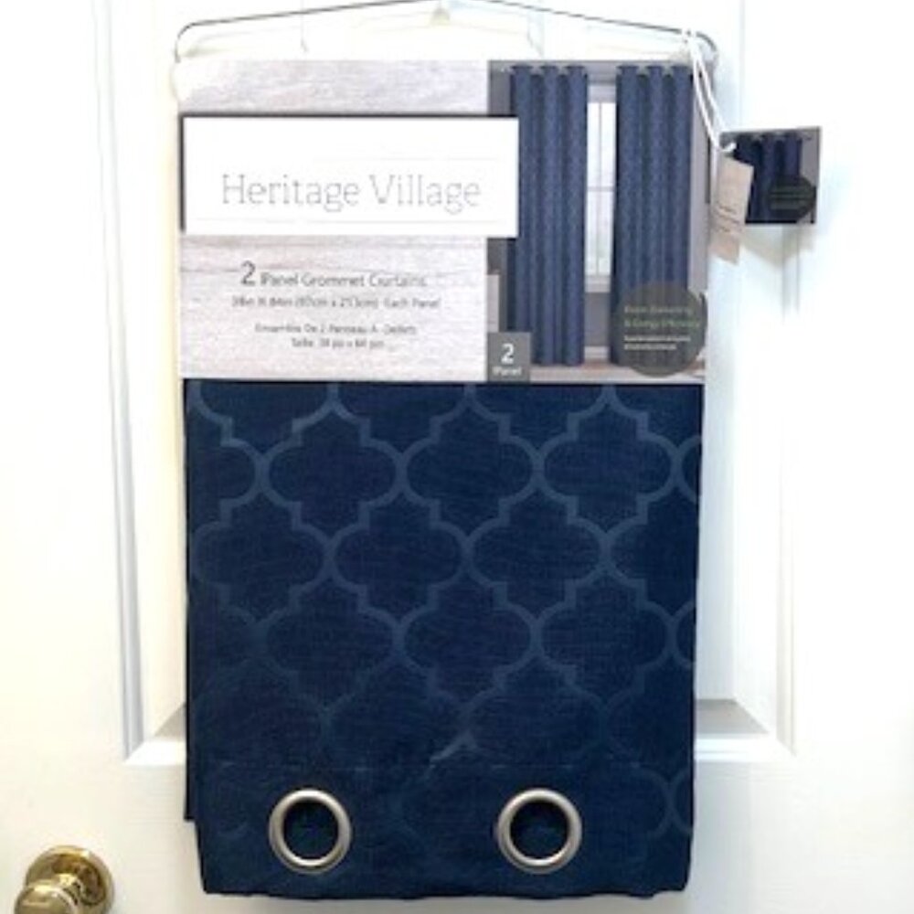 Heritage Village 2 Panel Grommet Curtains